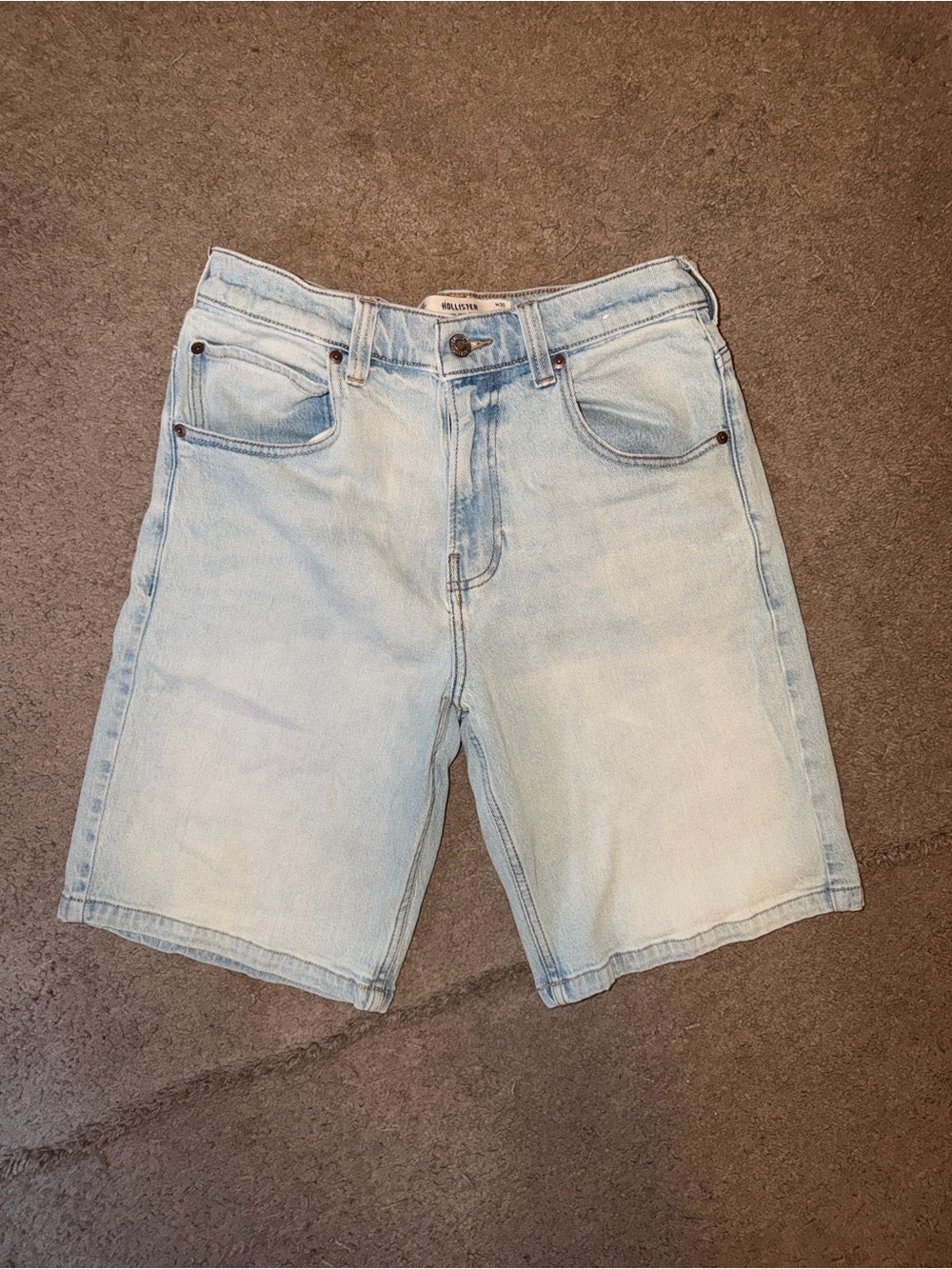 Hollister Light Blue Denim Men's Shorts